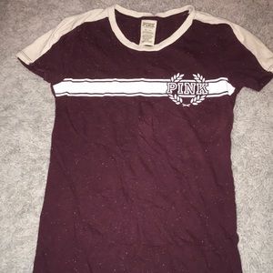 Burgundy & White VS Pink Shirt